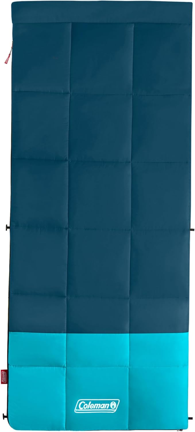 Coleman Kompact 20°F/30°F/40°F Sleeping Bag, Cool-Weather Adult Sleeping Bag with Heat Retention, Stuff Sack, & Snag-Free Zipper, Great for Camping, Sleepovers, Guests & More - Image 9