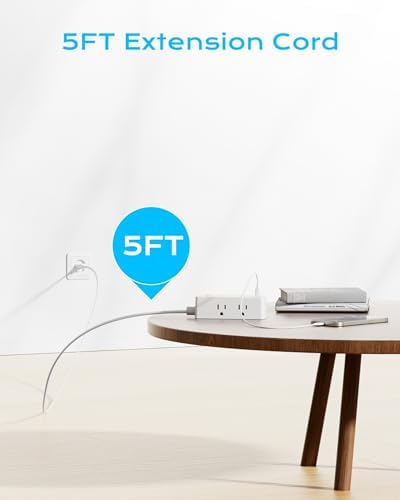 European Travel Plug Adapter, Olcorife Universal Travel Adapter for EU UK US AUS, 6 Outlets 3 USB Ports with 5ft Extension Cord, International Power Adapter for US to Europe UK AUS - Image 4