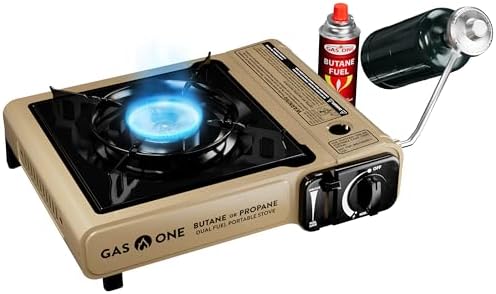 Gas One GS-3400P Propane or Butane Stove Dual Fuel Stove Portable Camping Stove - Patented - with Carrying Case Great for Emergency Preparedness Kit - Image 2
