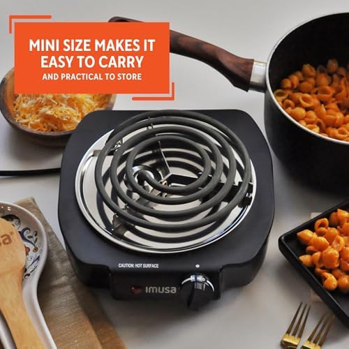 IMUSA Single Electric Burner, Black - Image 5