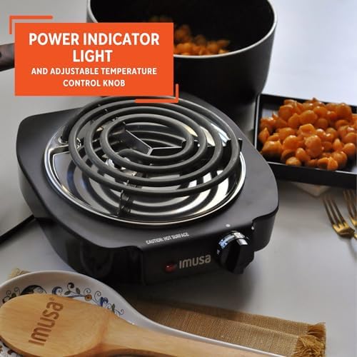 IMUSA Single Electric Burner, Black - Image 6